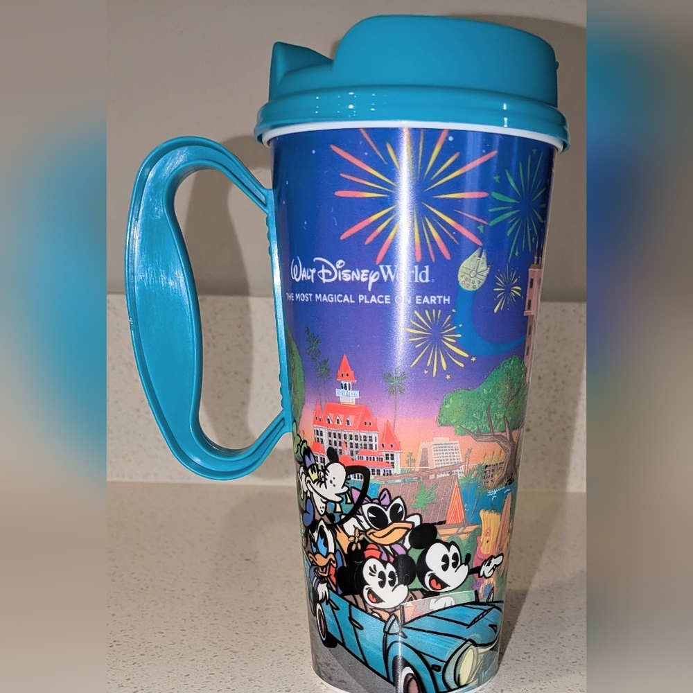 Walt Disney World Resort, Teal, Plastic, Refillable, Mickey & Friends Drinkware